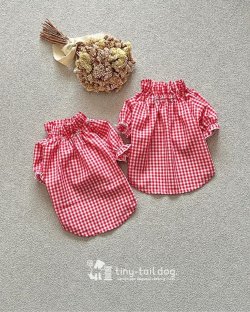 画像1: 受注製作 　ギンガムチェックチュニック