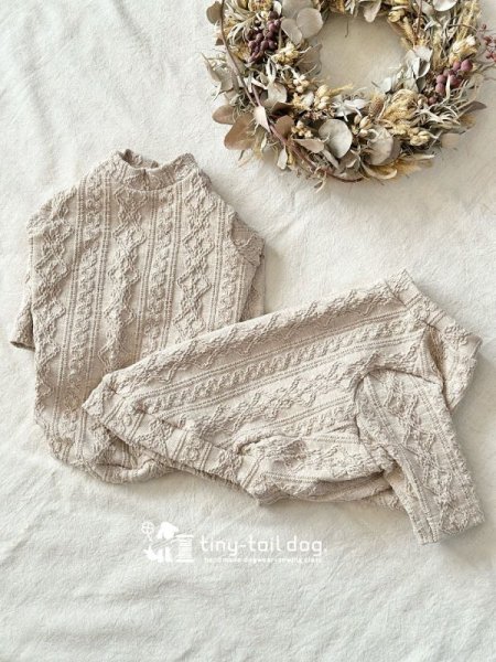 画像3: 杢ベージュアランTシャツ (3)